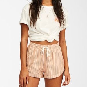 BILLABONG ROAD TRIPPIN’ YARN-DYED ELASTIC WAIST SHORTS